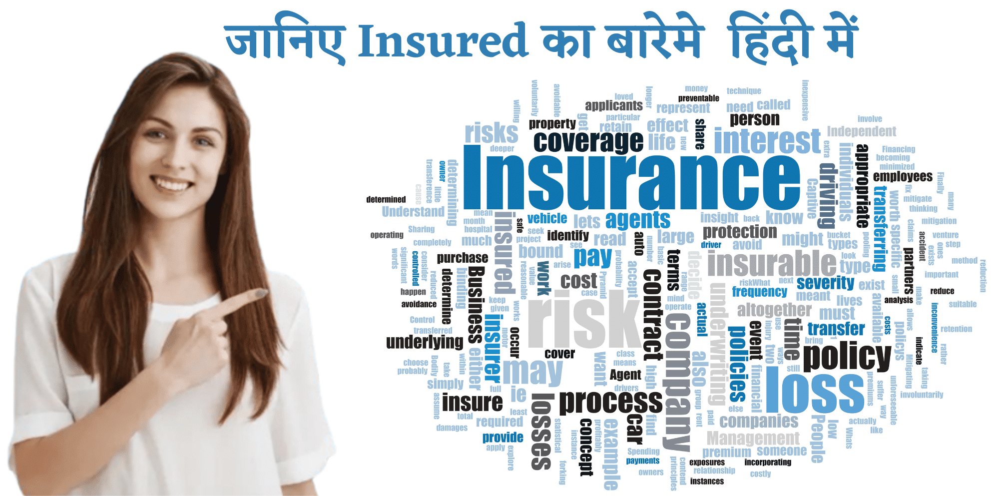 Insured meaning in Hindi 